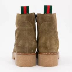 Bottines daim olive semelle gomme Femme PATRICIA MILLER