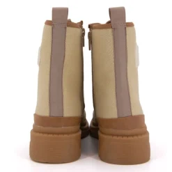 Bottines en tissu Dypster noir avec fermeture éclair Femme LES TROPEZIENNES PAR M.BELARBI