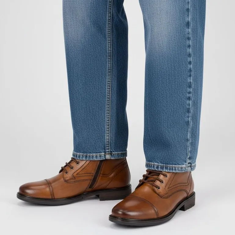 Bottines Henrycar à Lacets Wilex73 Cuir Homme PIERRE CARDIN