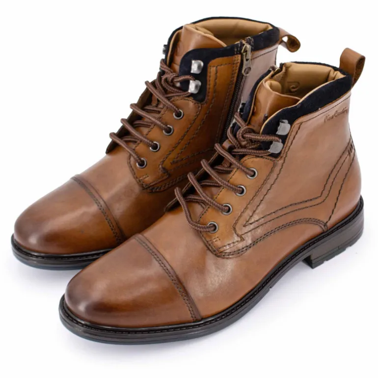 Bottines Henrycar à Lacets Wilex73 Cuir Homme PIERRE CARDIN