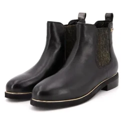 Bottines Micky noires liseré or Femme LES TROPEZIENNES PAR M.BELARBI