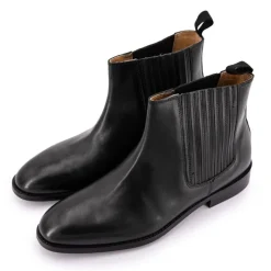 Bottines Milan cuir noir Homme MAISON HERITAGE