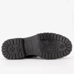 Bottines noires broderie fleurs à lacets Femme DOCKERS BY GERLI