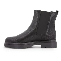 Bottines noires selma motif peau de serpent en cuir Femme LES TROPEZIENNES PAR M.BELARBI