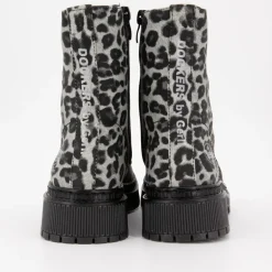 Bottines track à poils imprimé léopard à lacets Femme DOCKERS BY GERLI