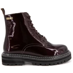 Bottines vernis cuir Reine bordeaux Femme LES TROPEZIENNES PAR M.BELARBI