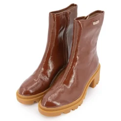 Bottines vernis Delizia talons crantés Femme LES TROPEZIENNES PAR M.BELARBI