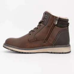 Bottines zippées intérieur moutonné à lacets semelle écru Homme TOM TAILOR