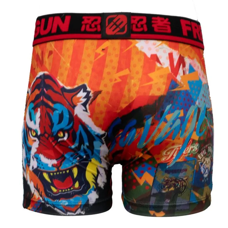 Boxer à motif graphique avec illustration tigre Homme FREEGUN
