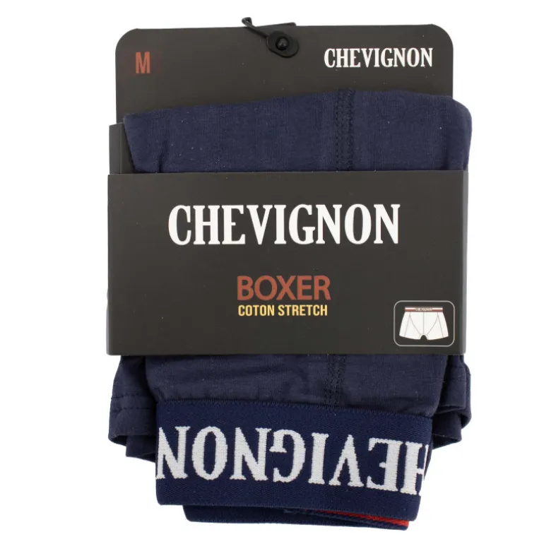 Boxer coton stretch ceinture rayée Rodrigo Homme CHEVIGNON
