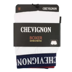 Boxer coton stretch ceinture rayée Rodrigo Homme CHEVIGNON