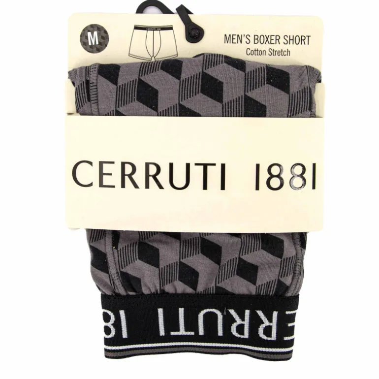 Boxer imprimé graphique coton stretch Homme CERRUTI