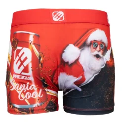 Boxer microfibre élastique imprimé Nöel avec coffret canette Enfant FREEGUN