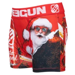 Boxer microfibre élastique imprimé Nöel avec coffret canette Enfant FREEGUN