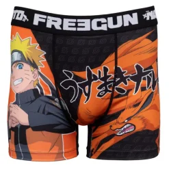 Boxer noir illustration Naruto Homme FREEGUN