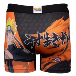 Boxer noir illustration Naruto Homme FREEGUN