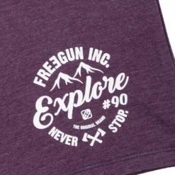 Boxer violet élastique imprimé glace Homme FREEGUN