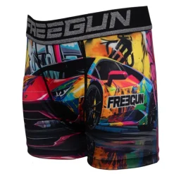 Boxer voiture artwork stretch Garçon FREEGUN