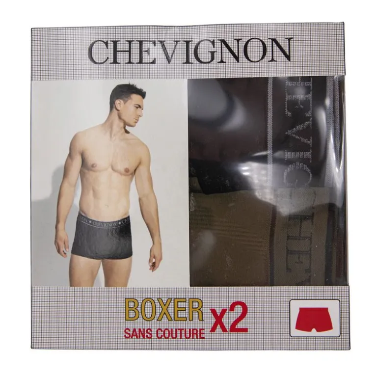 Boxer x2 sans couture stretch tom Homme CHEVIGNON
