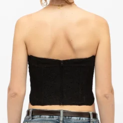 Bustier noir à dentelle tully Femme LA PETITE ETOILE