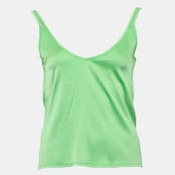 Caraco satiné light green col v Femme DIXIE