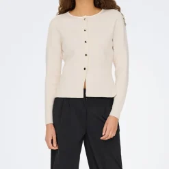 Cardigan maille fine col rond prime life boutons dorés Femme JDY