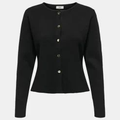 Cardigan maille fine col rond prime life boutons dorés Femme JDY