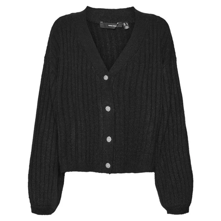 Cardigan Melya boutons en bijoux col v Femme VERO MODA