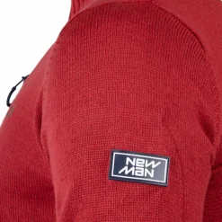 Cardigan zippe nmrh3523dred Homme NEW MAN