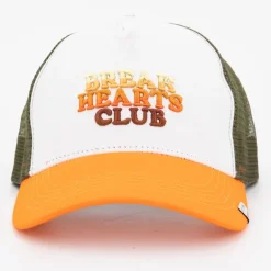 Casquette orange arco Break hearts club Homme DEELUXE 74
