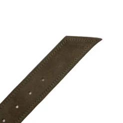 Ceinture cuir de vache daim boucle doré cercle Femme DOCKERS