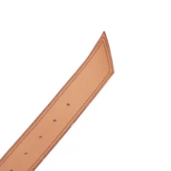 Ceinture cuir de vache daim boucle doré cercle Femme DOCKERS