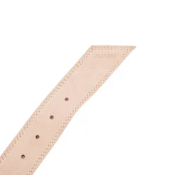 Ceinture cuir de vache daim boucle doré cercle Femme DOCKERS