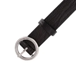 Ceinture cuir grainé Candice boucle argenté Femme DEELUXE 74