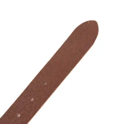 Ceinture tout cuir boucle argentée Femme DOCKERS