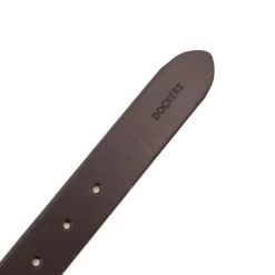 Ceinture tout cuir boucle argentée Femme DOCKERS