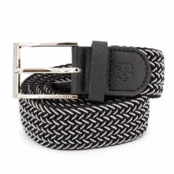 Ceinture tressée bouclé argenté Homme BILL TORNADE