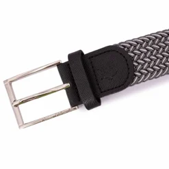 Ceinture tressée bouclé argenté Homme BILL TORNADE