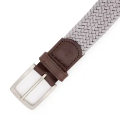 Ceinture tressée cuir avec boucle argenté Homme DOCKERS