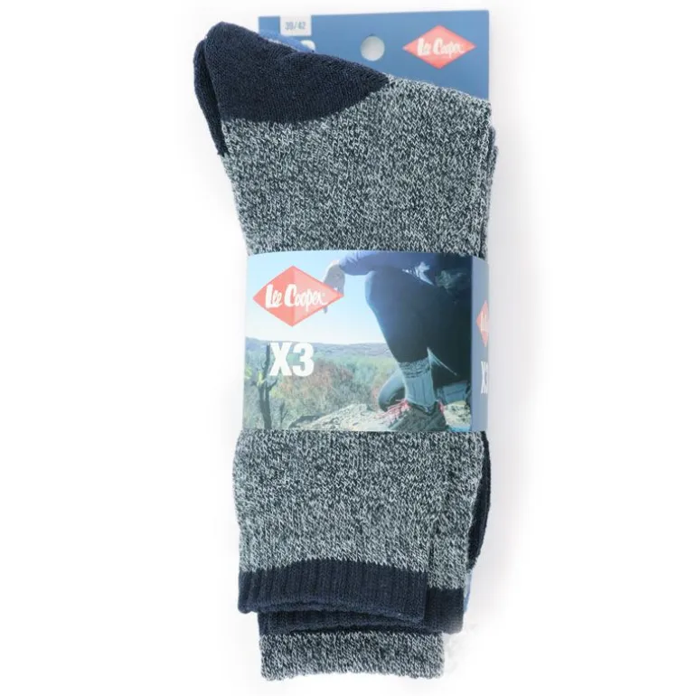 Chaussettes chaleur thermique vladislas *3 39-42/43-46 Homme LEE COOPER