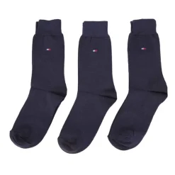 Chaussettes coton lot de 3 avec logo Homme TOMMY HILFIGER