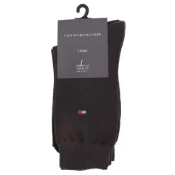 Chaussettes coton lot de 3 avec logo Homme TOMMY HILFIGER