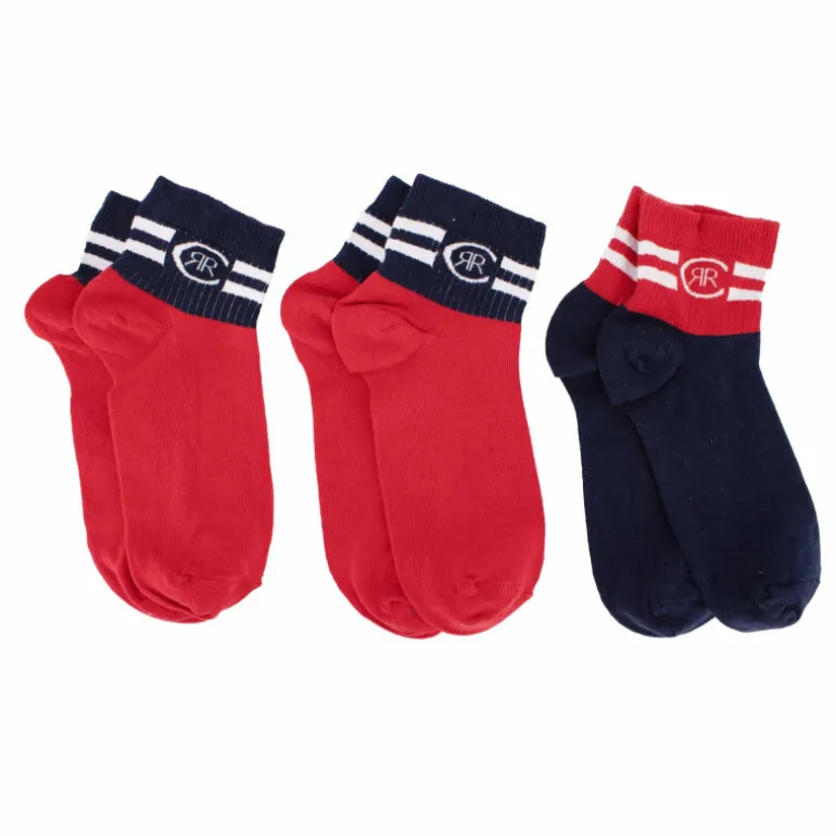 Chaussettes courte lotx3 bi-color Homme CERRUTI