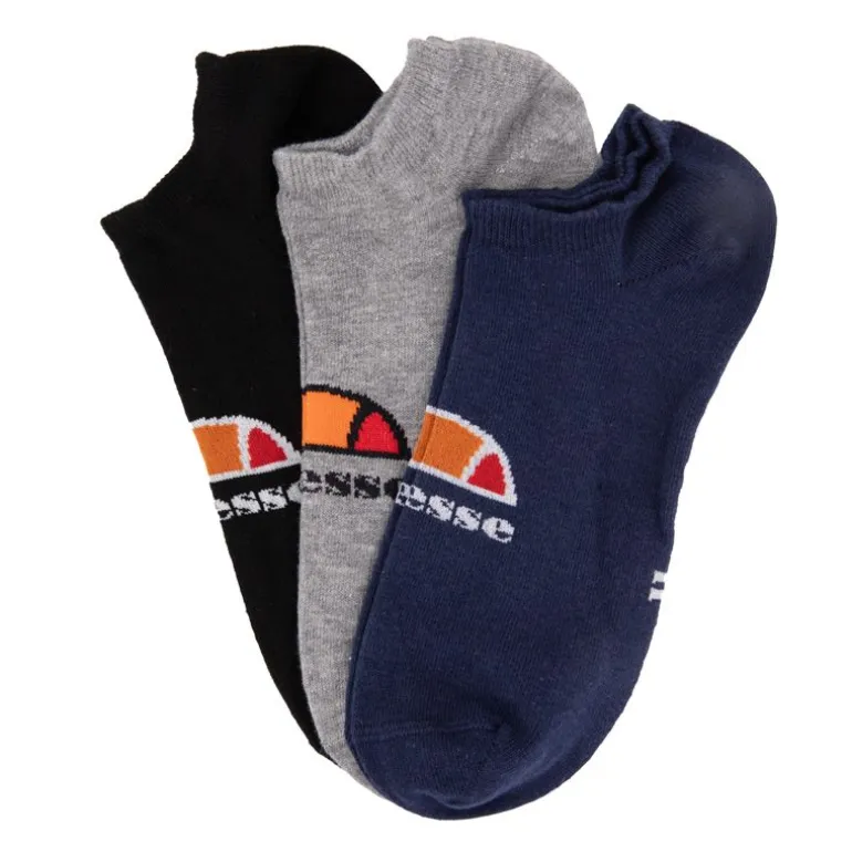 Chaussettes courtes imprimé logo coloré x3 Homme ELLESSE