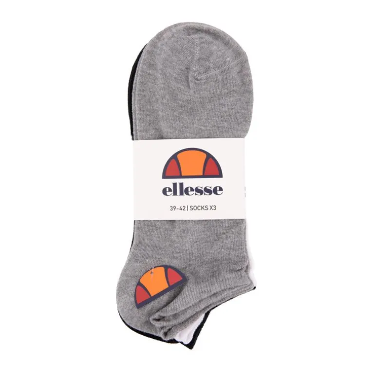 Chaussettes courtes imprimé logo coloré x3 Homme ELLESSE