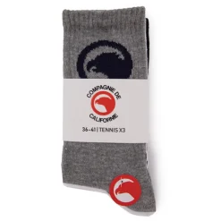 Chaussettes de tennis label lot de 3 Mixte COMPAGNIE DE CALIFORNIE
