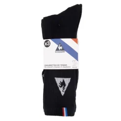 Chaussettes de tennis lot de 3 paires blanches Homme LE COQ SPORTIF