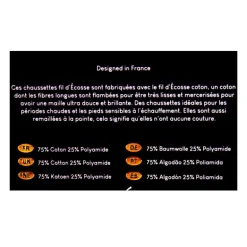 Chaussettes fil d'ecosse colors 24001 Homme TORRENTE