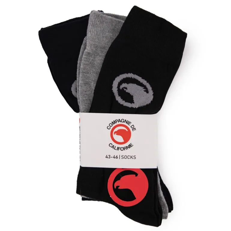 Chaussettes longues avec logo imprimé x3 Homme COMPAGNIE DE CALIFORNIE