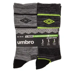 Chaussettes lot de 6 crew t39-46 Homme UMBRO